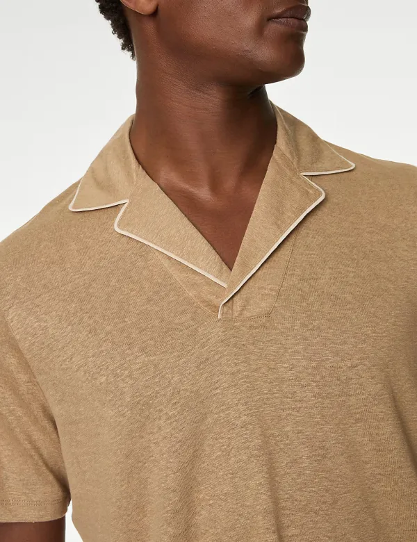 Linen Rich Polo Shirt