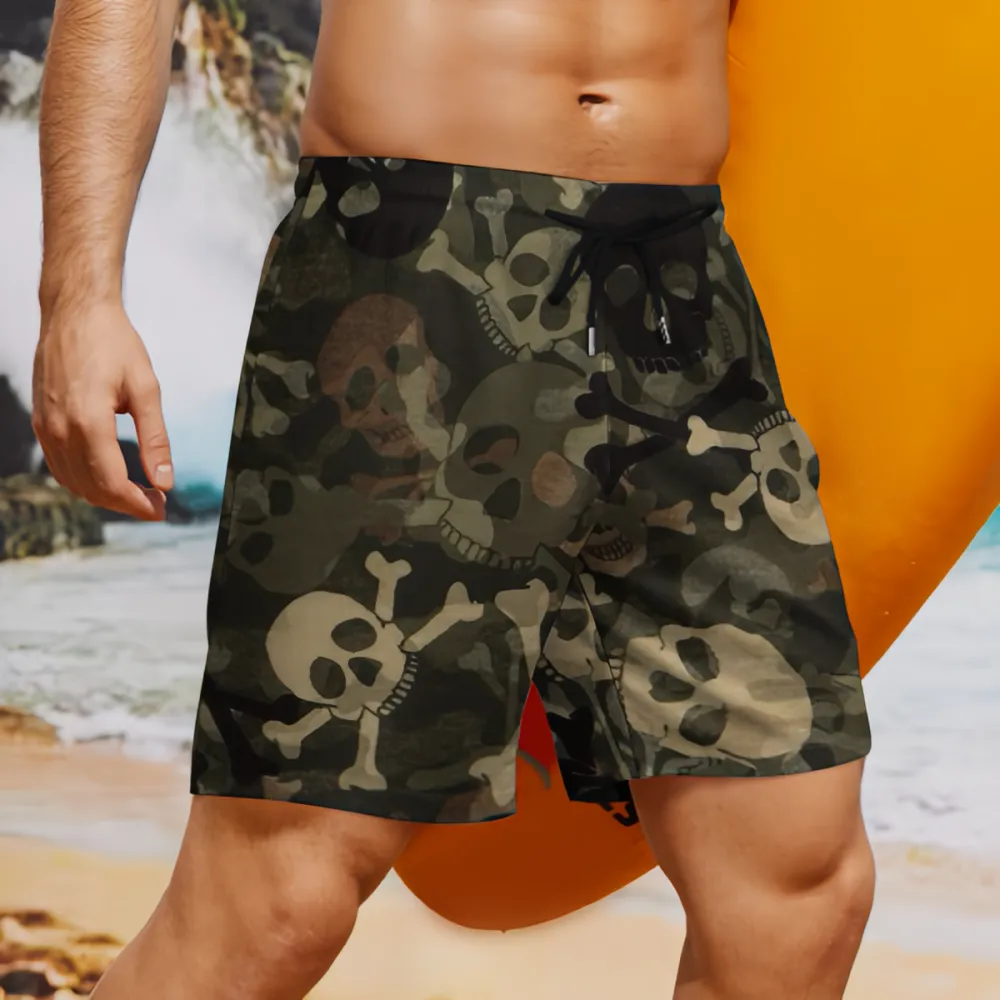 Skeleton Sports Breathable Beach Shorts