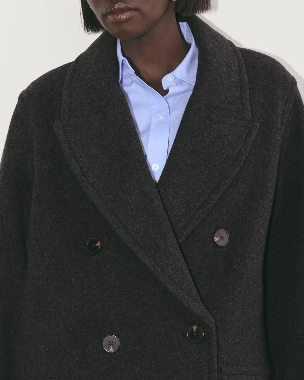 The Double-Breasted Coat in Wool