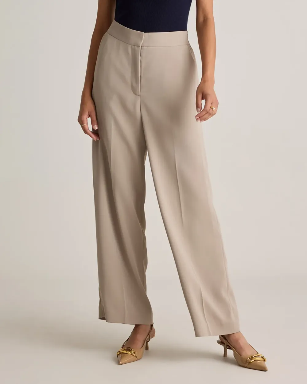 Stretch Crepe Classic Trouser Pants