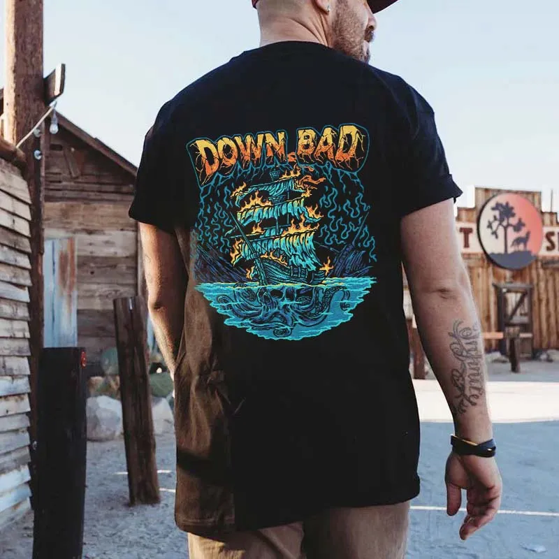 Down.Bad Printed Men's T-shirt