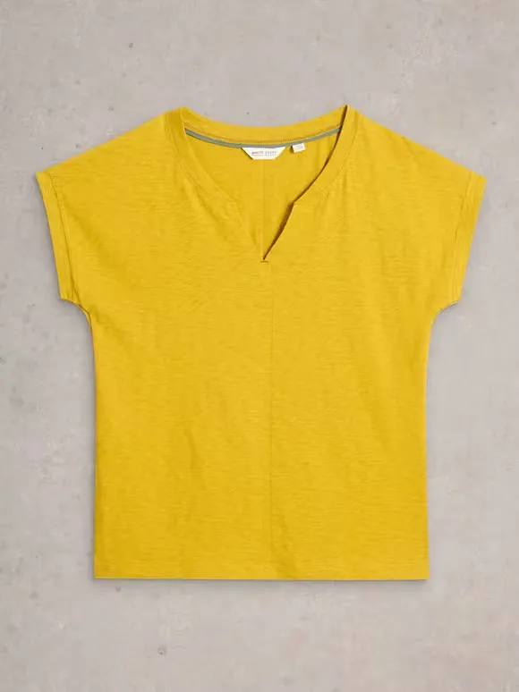 NELLY NOTCH NECK T-SHIRT