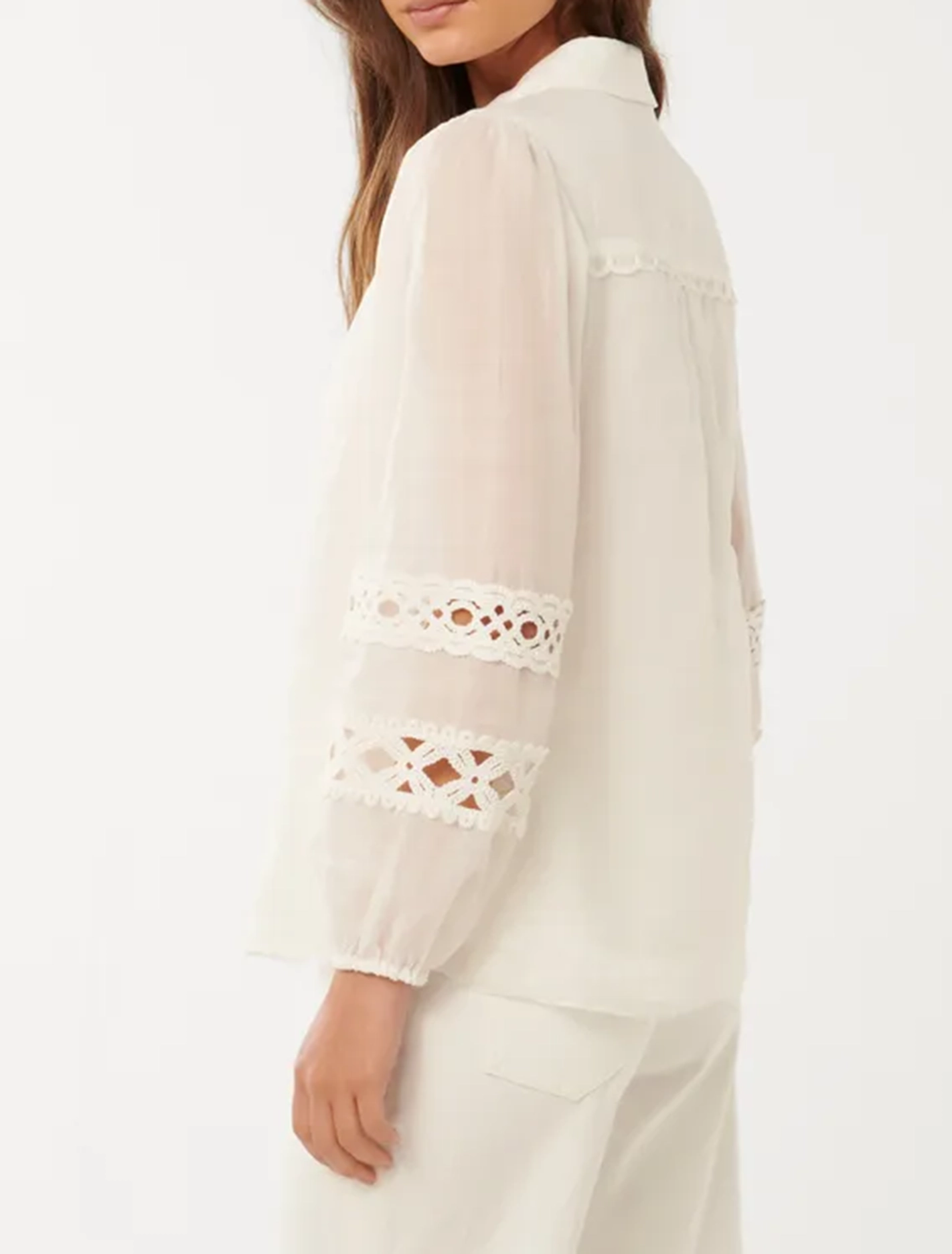 Carina Crochet Trim Shirt