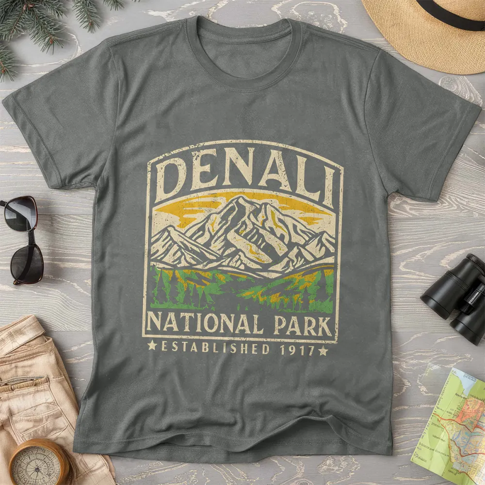 Denali National Park Vintage Crewneck T-Shirt