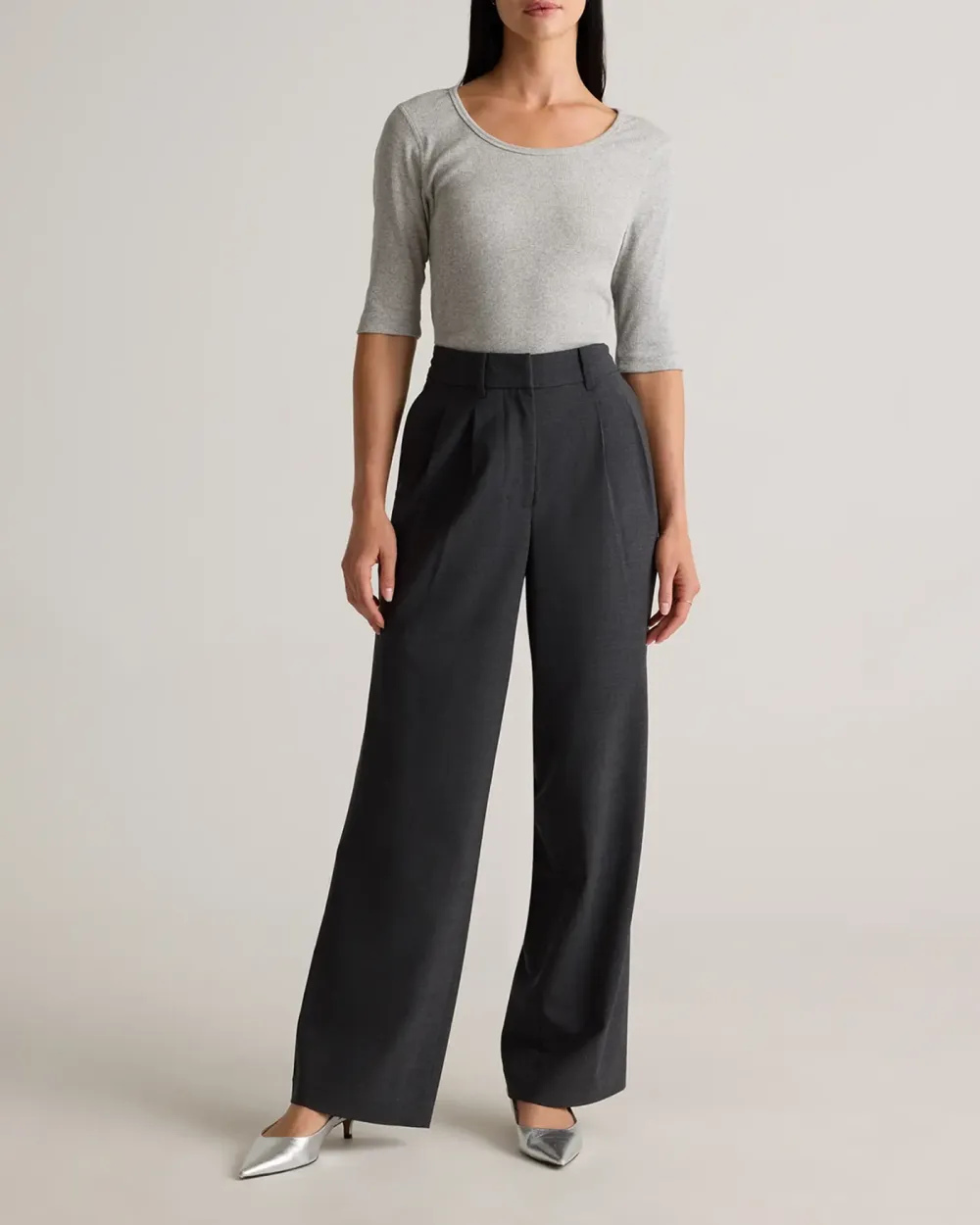 Italian Wool Pleated Trouser