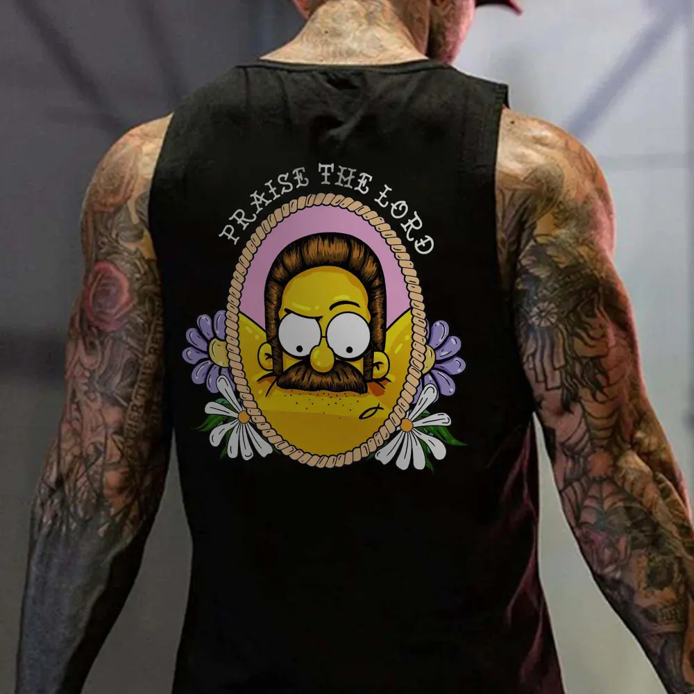 Praise The Lord Printed Men's Vest