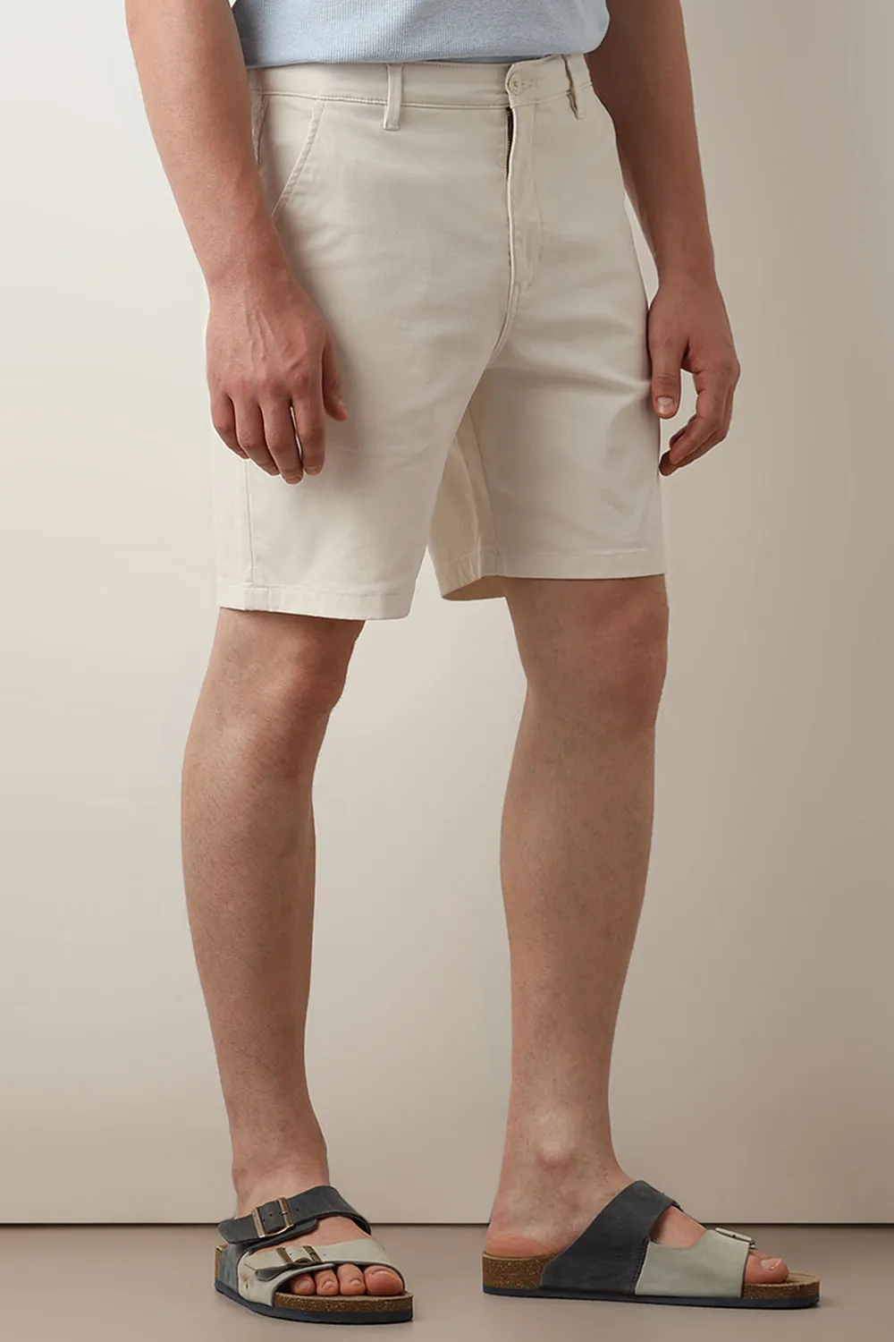 Olive Mid Rise Chino Shorts