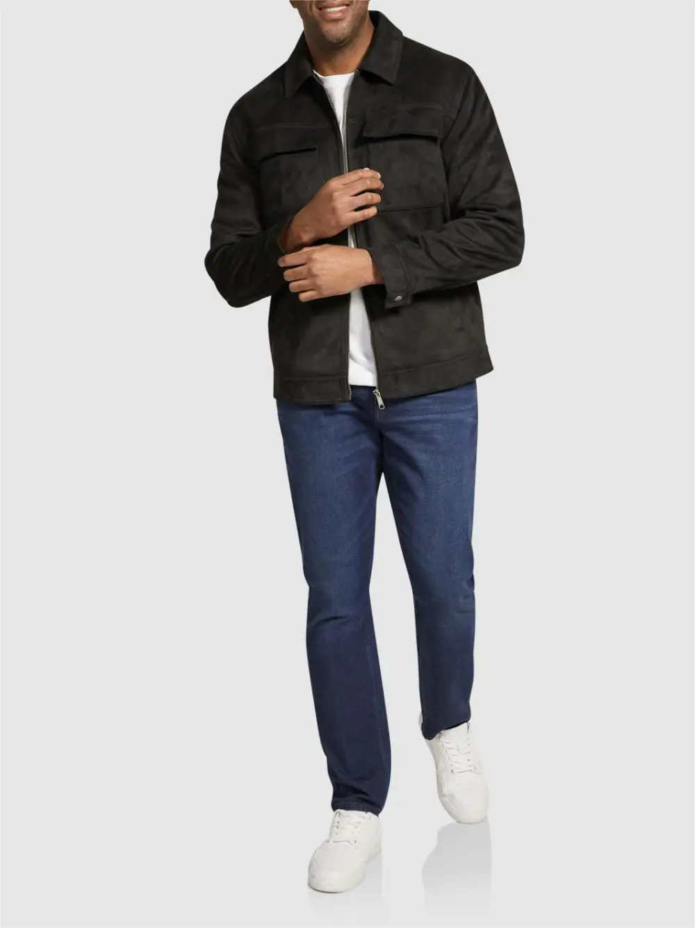 BLACK AFFLECK SUEDE JACKET