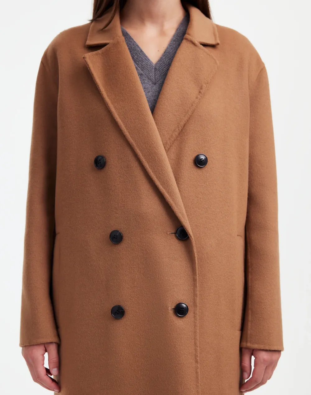 Double-Faced Brushed Long Coat