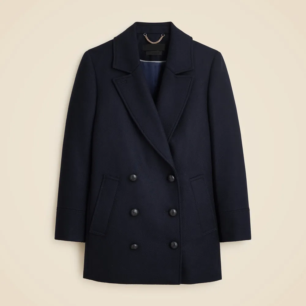 peacoat wool-blend melton