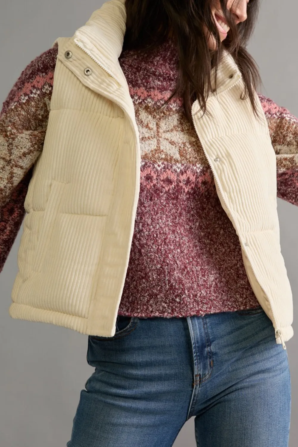 Josephine Corduroy Puffer Vest