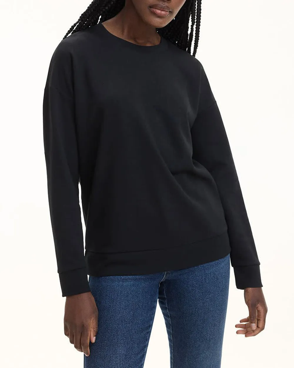 Long-Sleeve Crew-Neck Sweatshirt