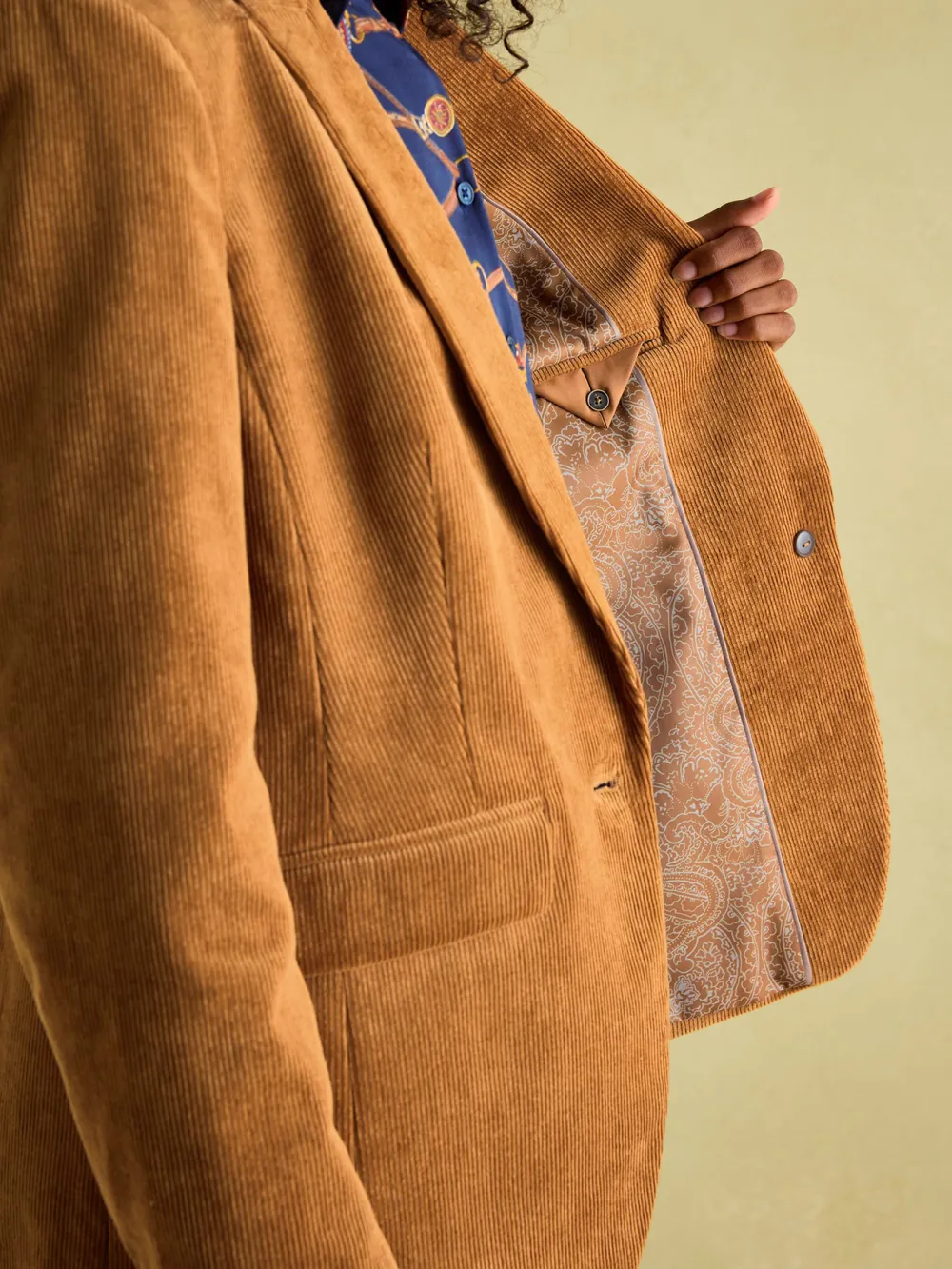 Holton Tan Brown Corduroy Blazer