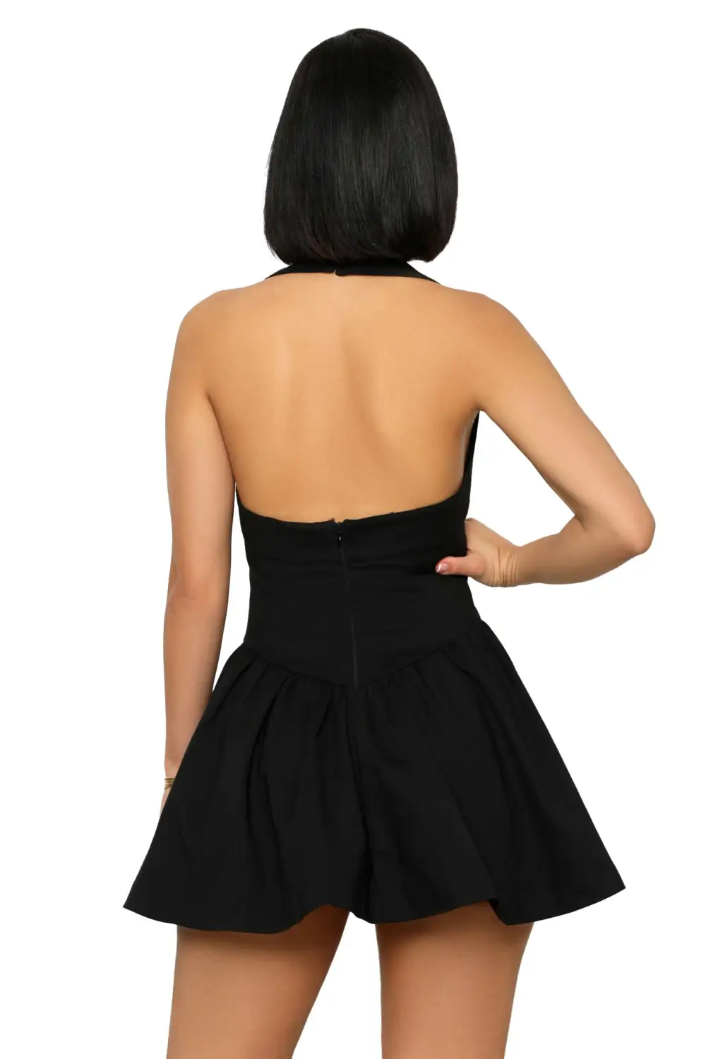 Baby Doll Skater Dress (Black)