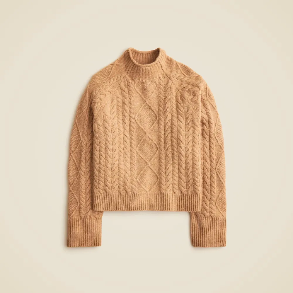 Cable-knit  sweater in Supersoft yarn