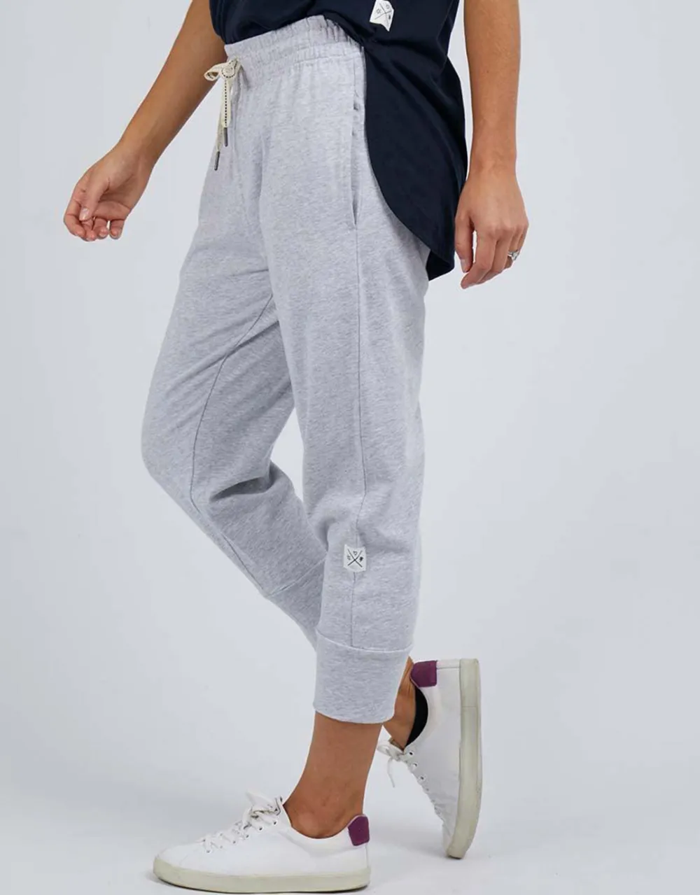 3/4 Brunch Pants - Grey Marle