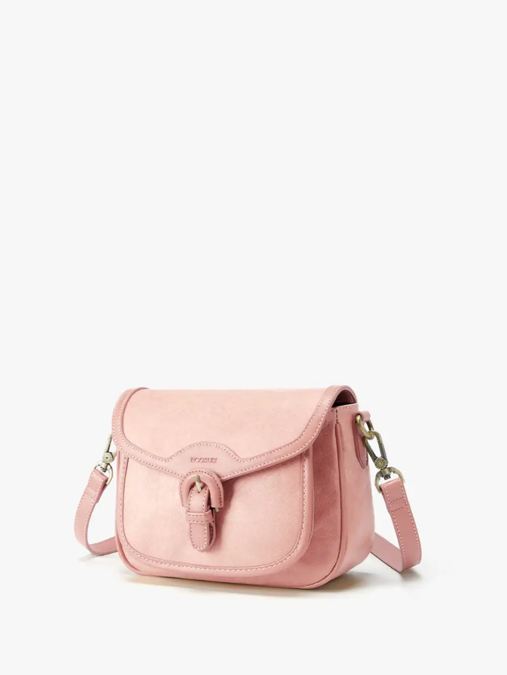 Evelina Washable Paper Vintage Saddle Crossbody