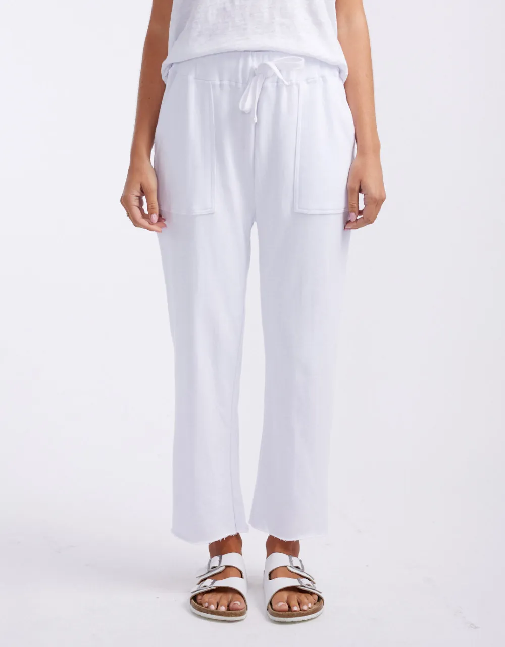 Raw Edge Lounge Pant - White