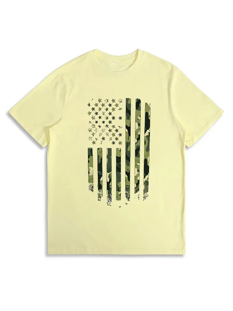 4Th Of July Clothes For Women American Flag Patriotic T-Shirt