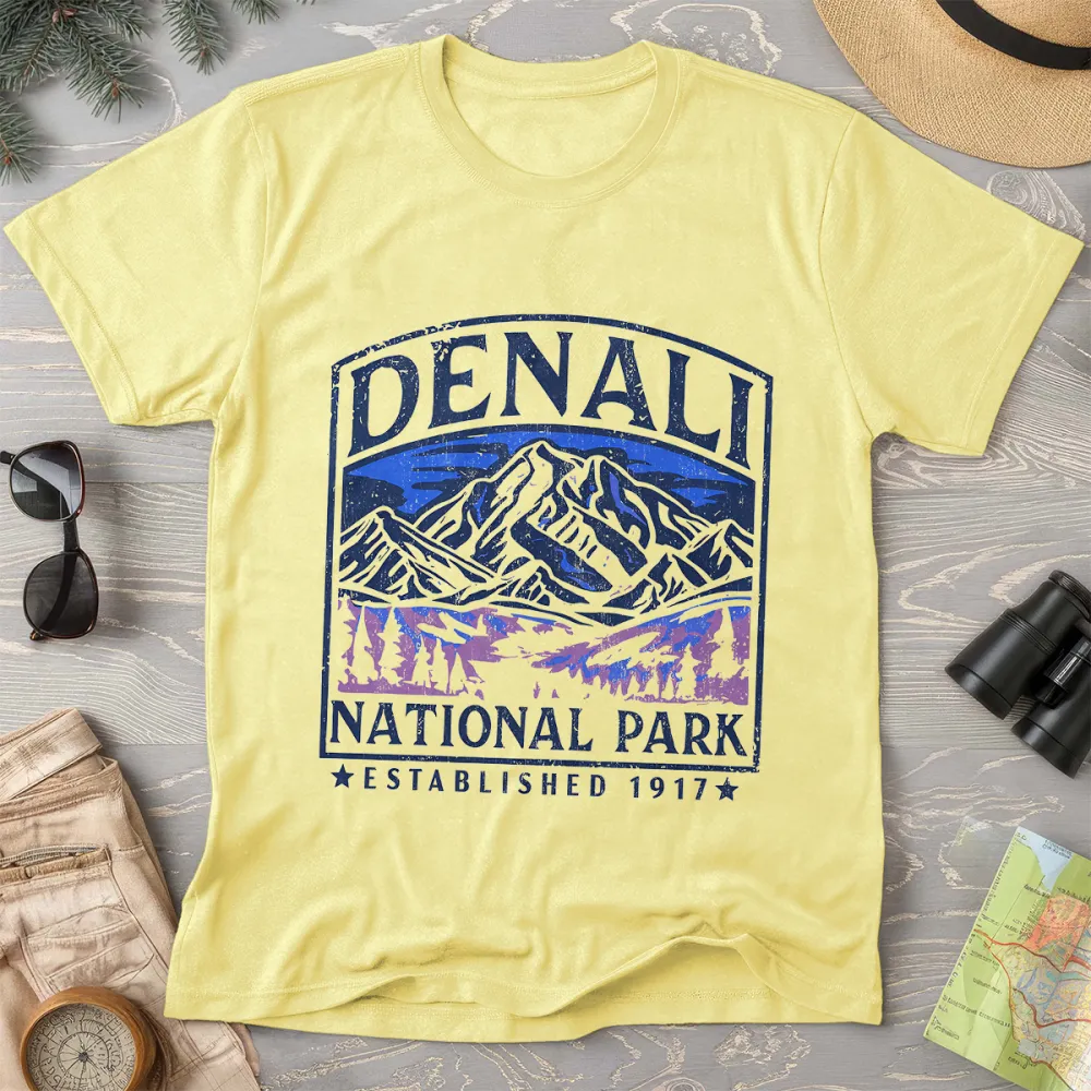 Denali National Park Vintage Crewneck T-Shirt
