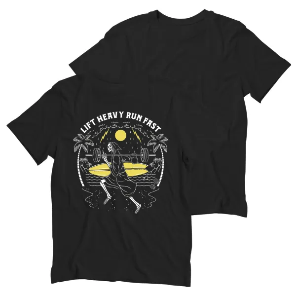 Lift Heavy Run Fast Printed Men's T-shirt