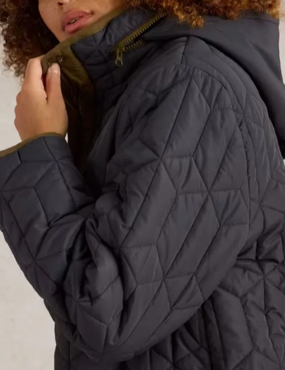 Carmel Borg Lined Quilted Coat