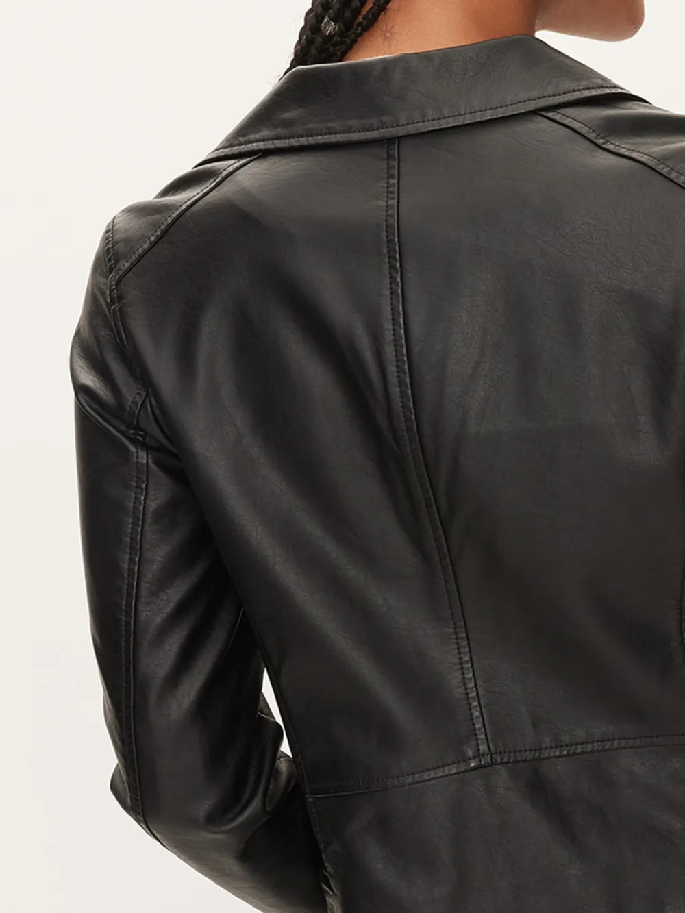 Faux Leather Biker Jacket