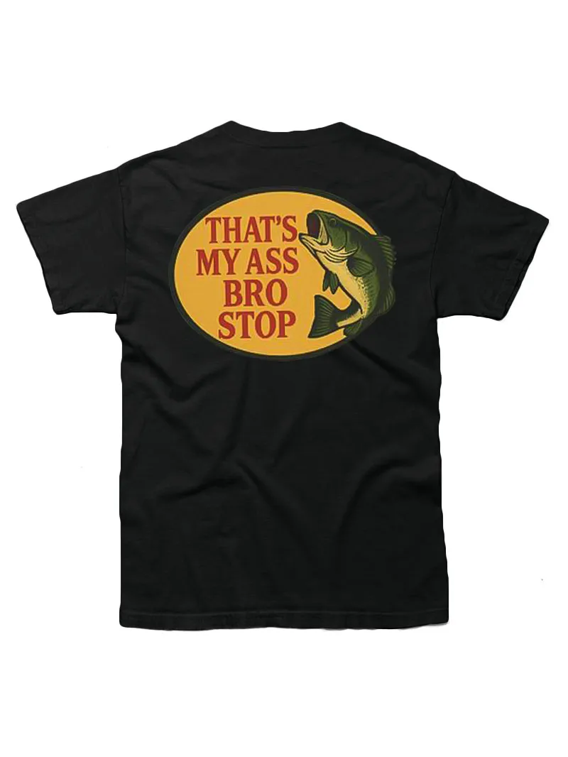 Bro Stop Unisex Heavy Cotton Tee - Fish Shirt Funny -Butt