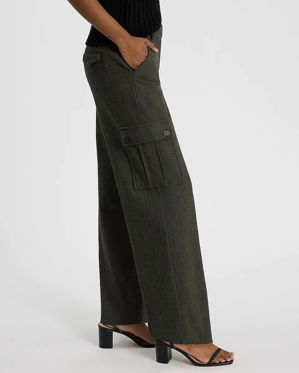 Editor Mid Rise Cargo Trouser Pant