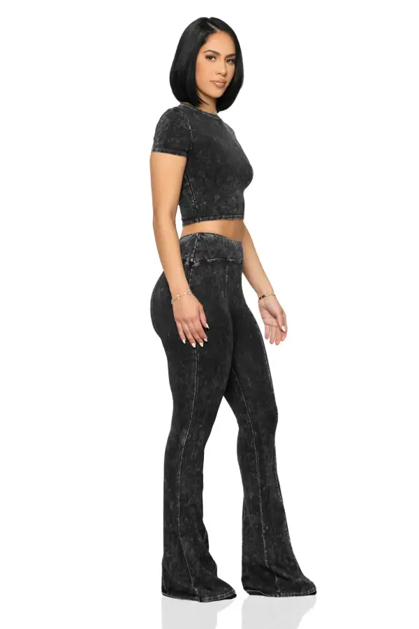 On The Move Piece Pant Set (Black)