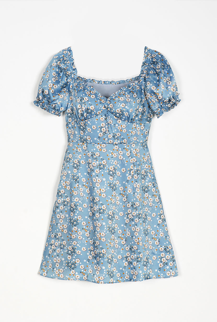 Maisy Dress - Blue Floral