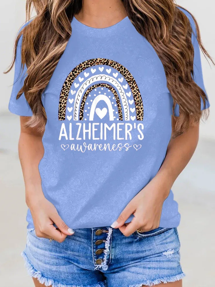 Women'S Alzheimer'S Awareness Round-Neck T-Shirt