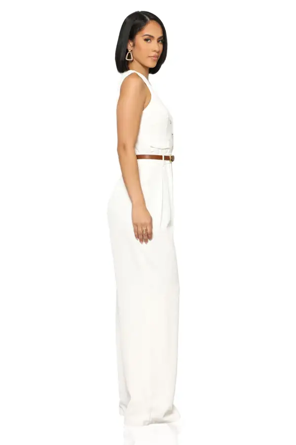 Coastal Serenity Jumpsuit (White)