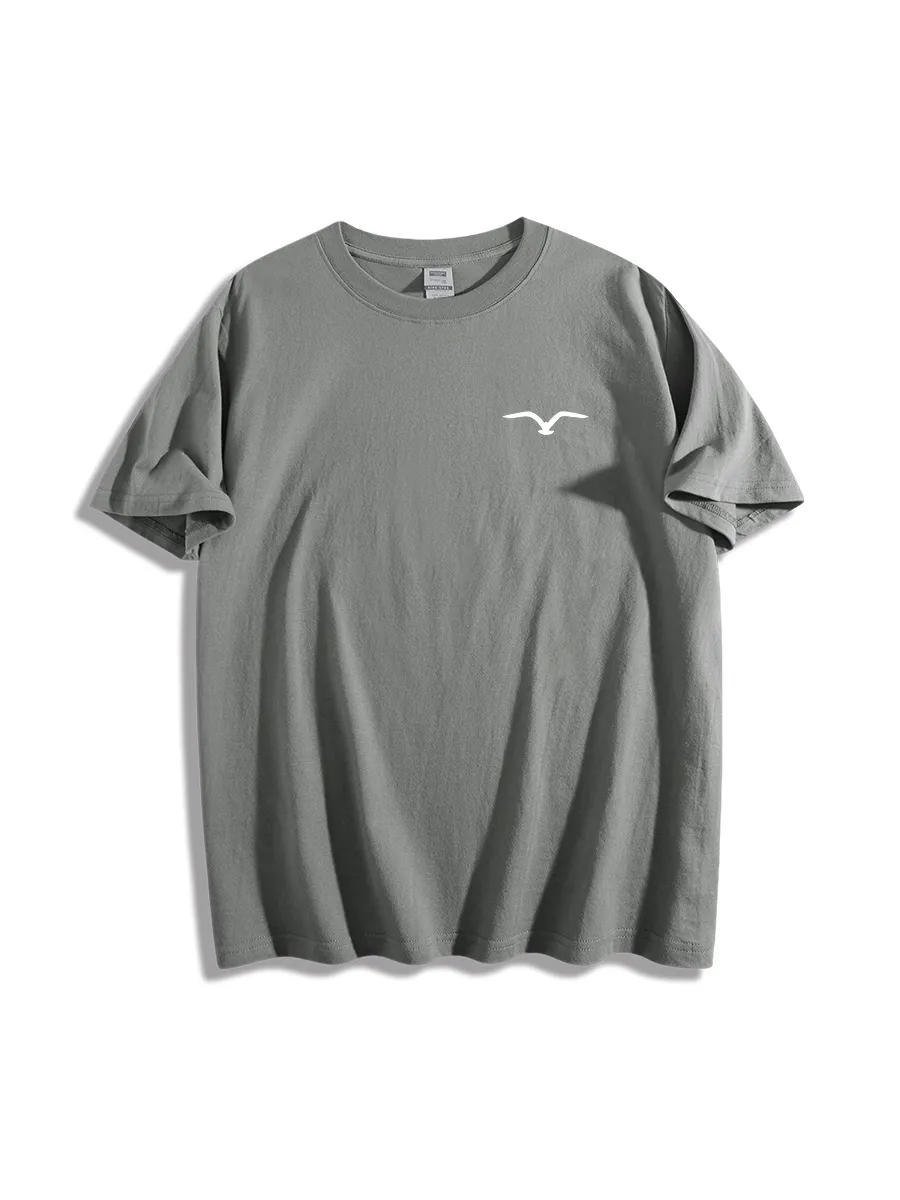 For Men Graphic Print Crew Neck Short Sleeve Casual Tees Basic Tops