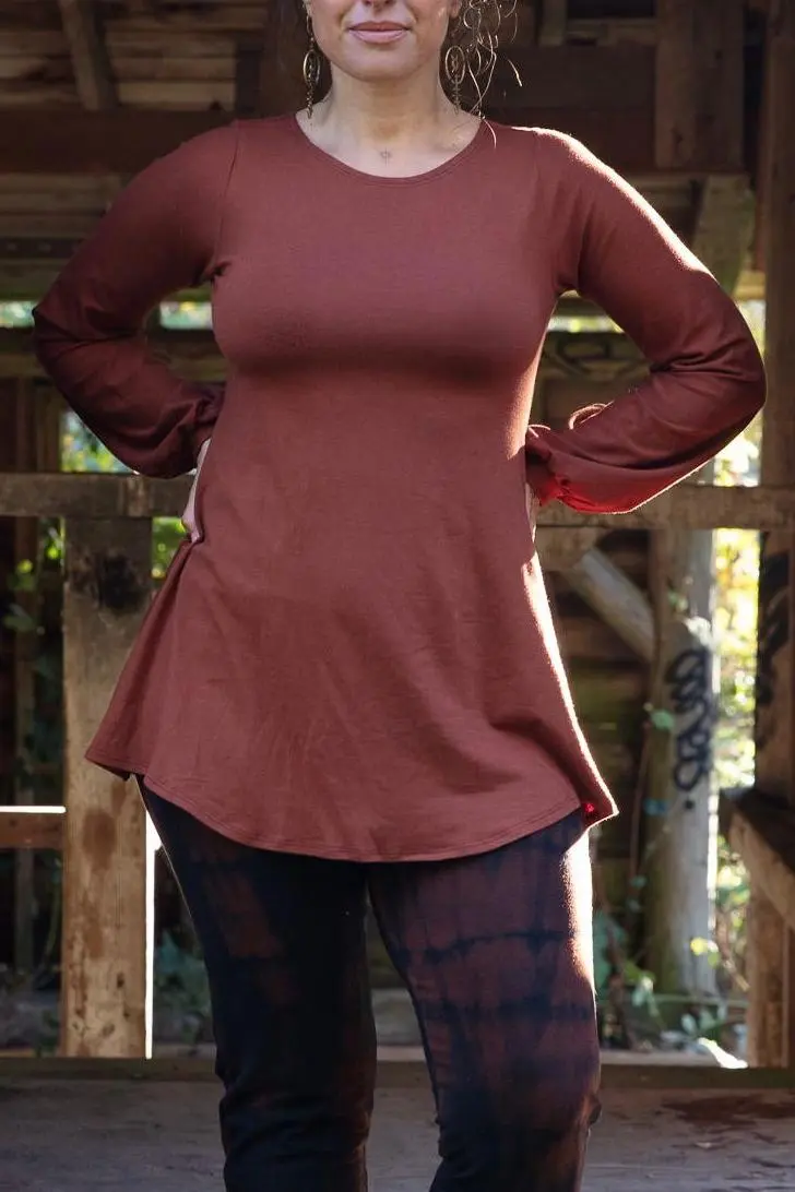 Cherry Shirt - Brown