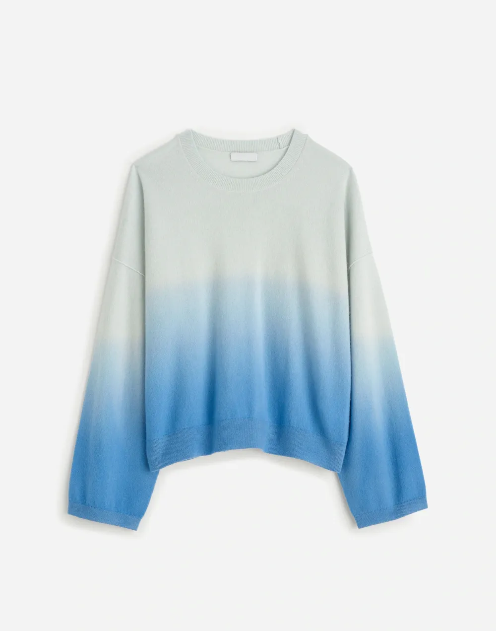 Cashmere Boxy Sweater in Dip Dye