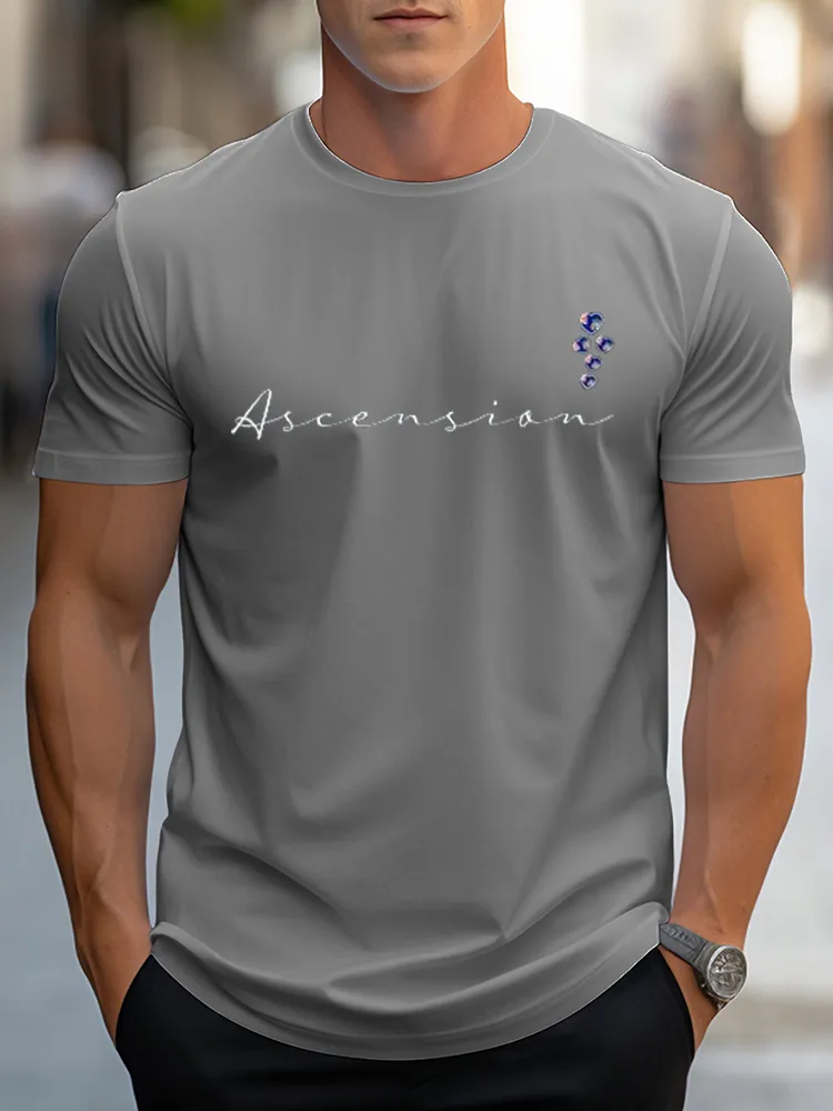 Men'S Ascension Round-Neck Short-Sleeved T-Shirt