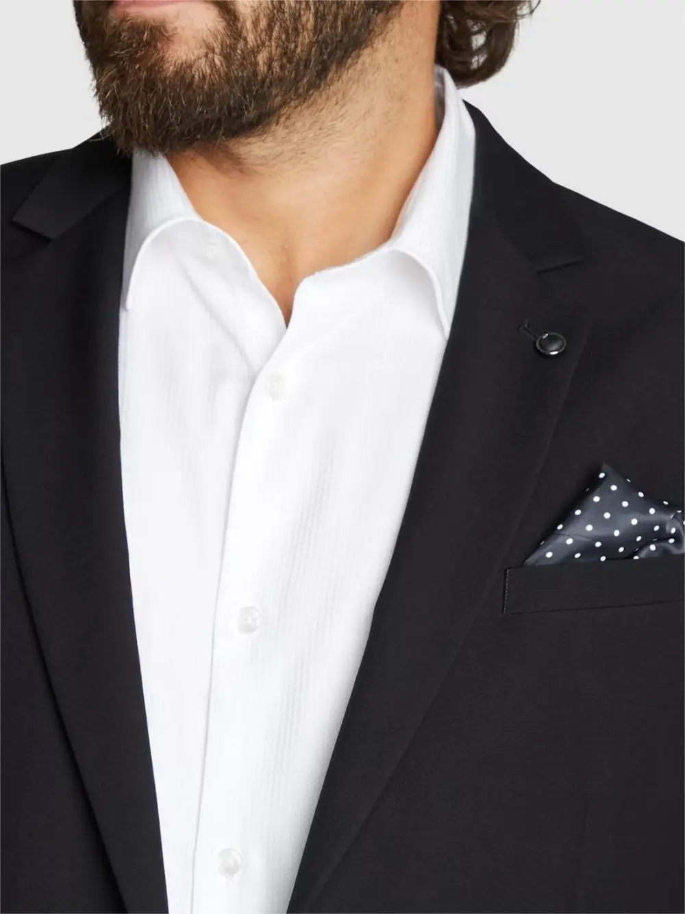 BLACK RAYMOND 2B SUIT JACKET