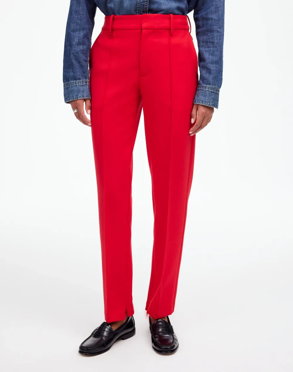 Mid-Rise Slim Ankle Pant