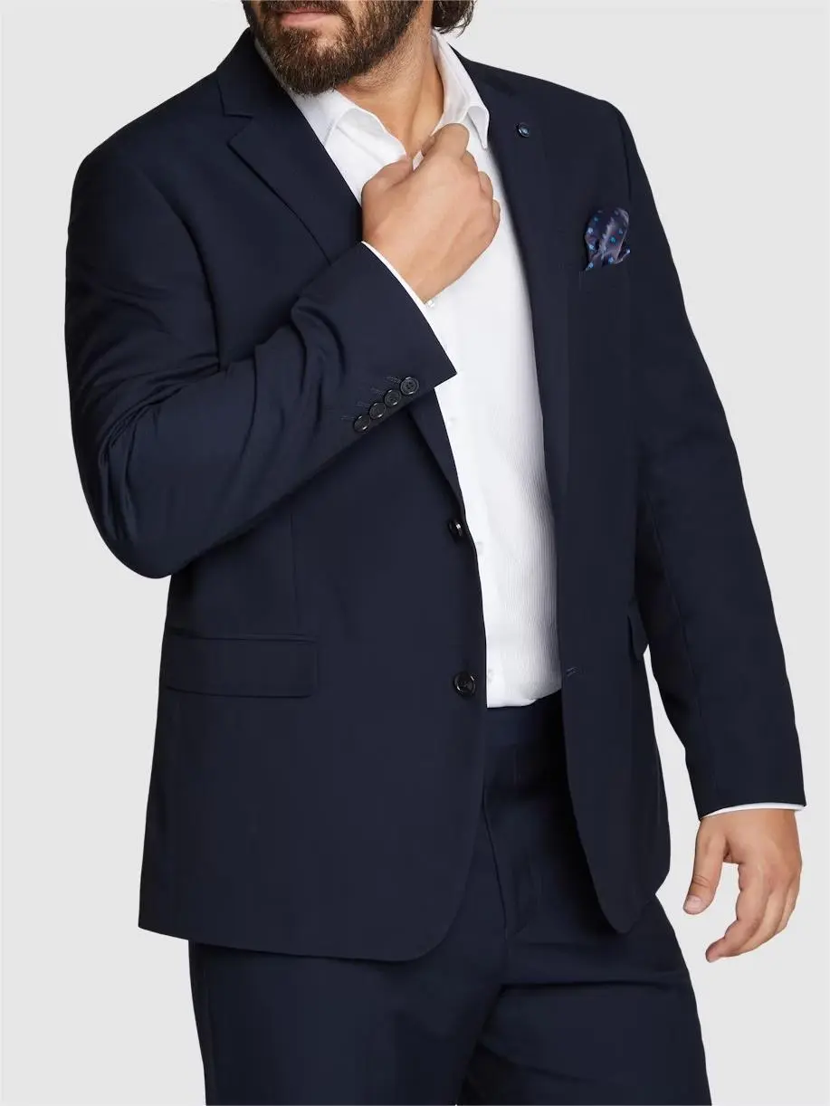 NAVY RAYMOND 2B SUIT JACKET