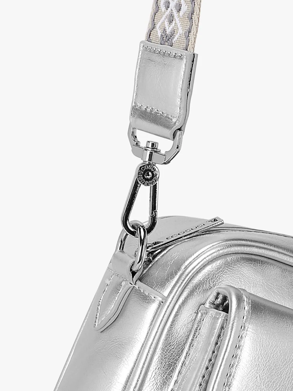 Mia Wide Strap Vegan Leather Crossbody Bag