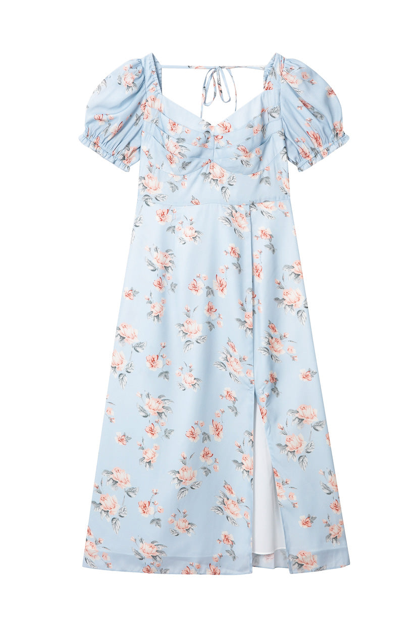 Medora Dress - Blue Floral