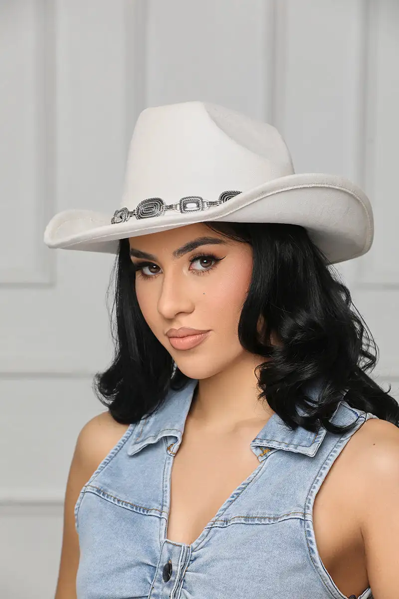 Ride Em’ Cowgirl Hat (Ivory)