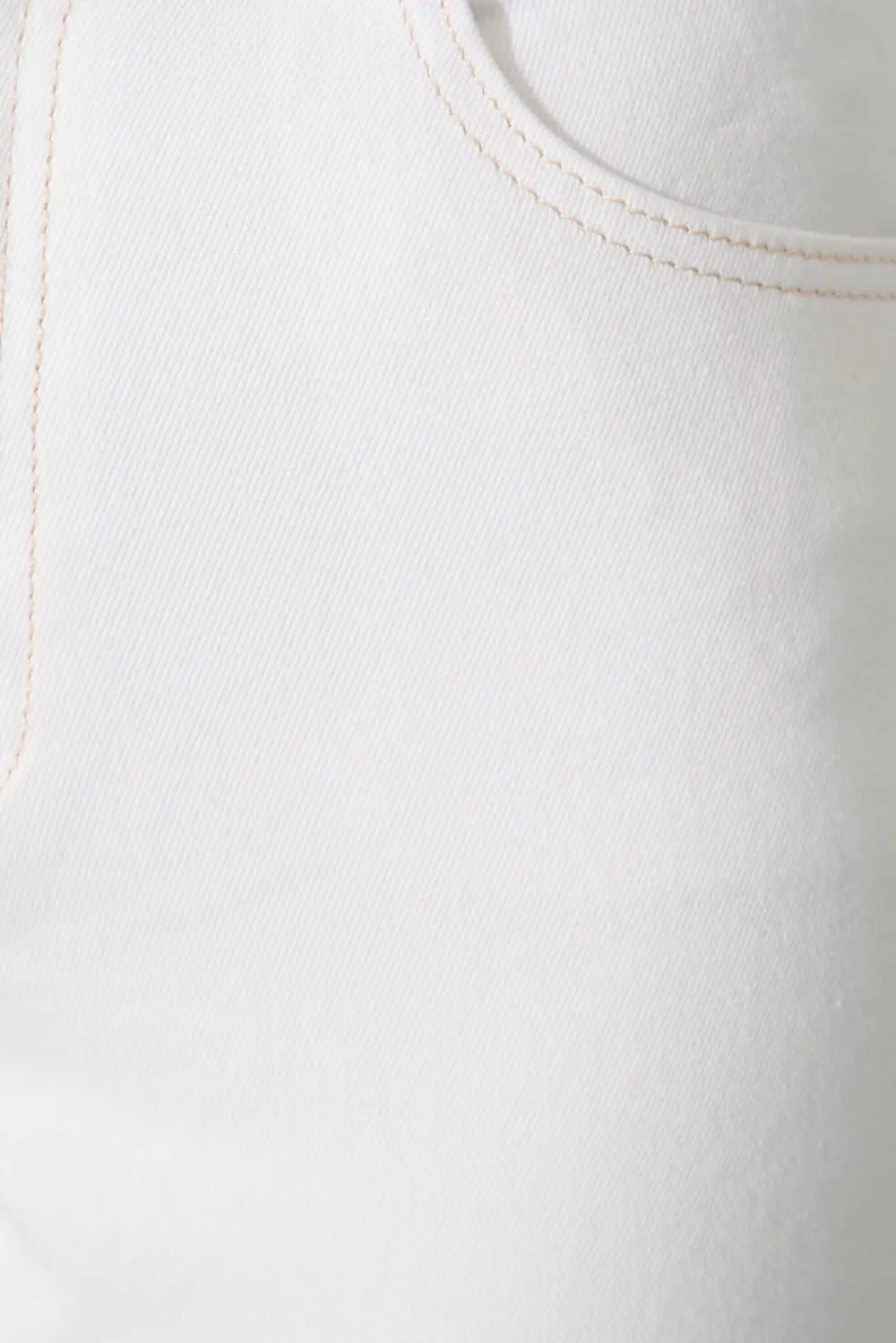 White High Waisted Cropped Jeans