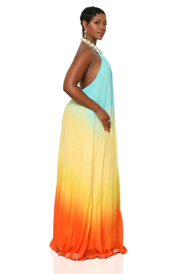 Aura Glow Ombre Maxi Dress