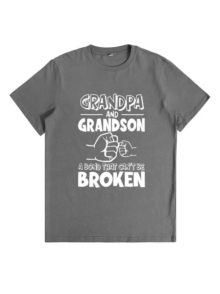 Grandpa & Granddaughter Bond Can'T Be Broken Fist Bump Meme T-Shirt