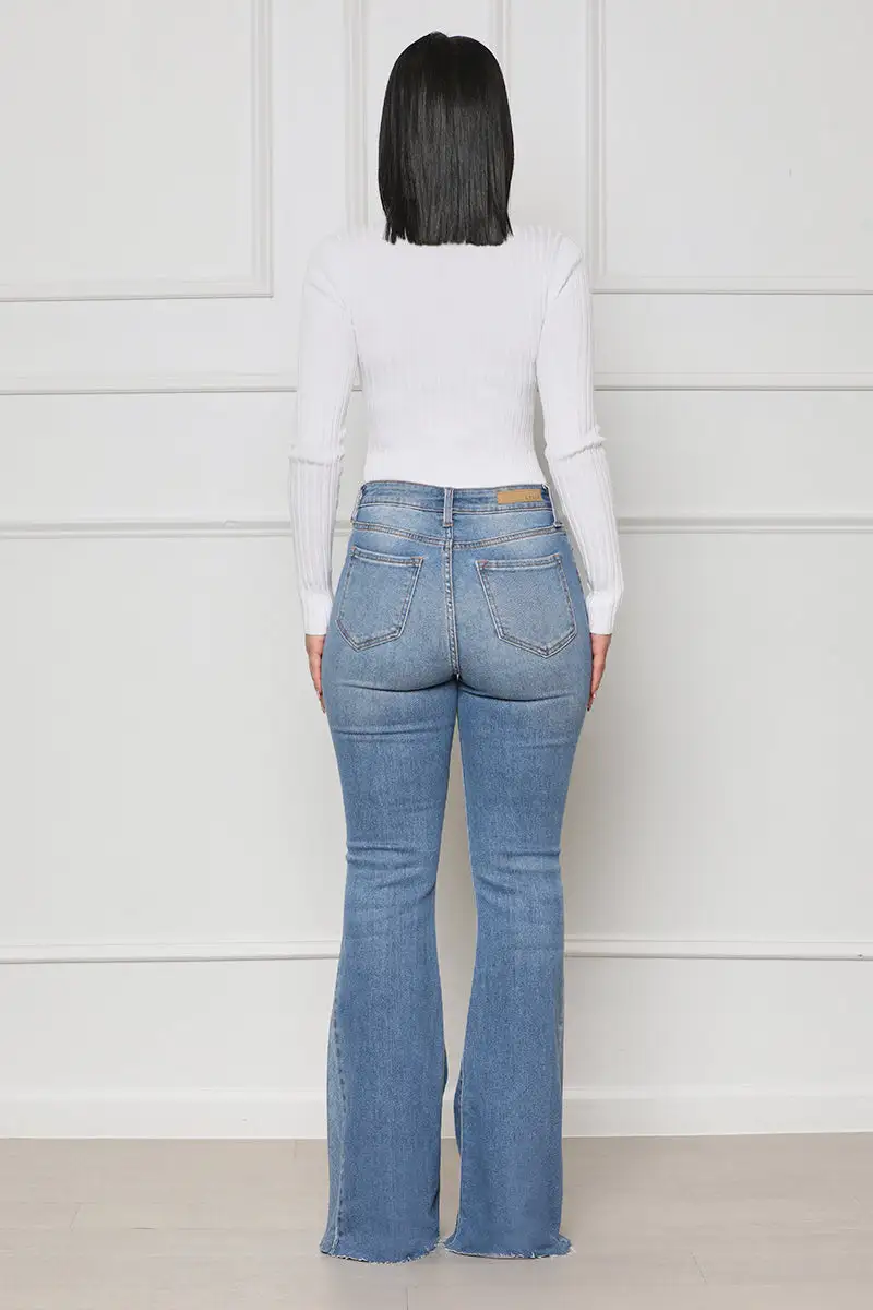 Dreaming Of Denim Bell Bottom Jeans- FINAL SALE
