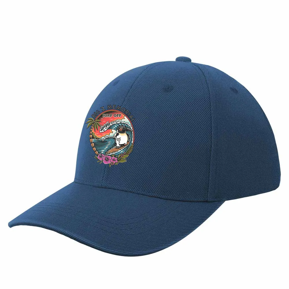 Big Z Memorial Surf Off Printed Children'S Bent Rubber Baseball Caps
