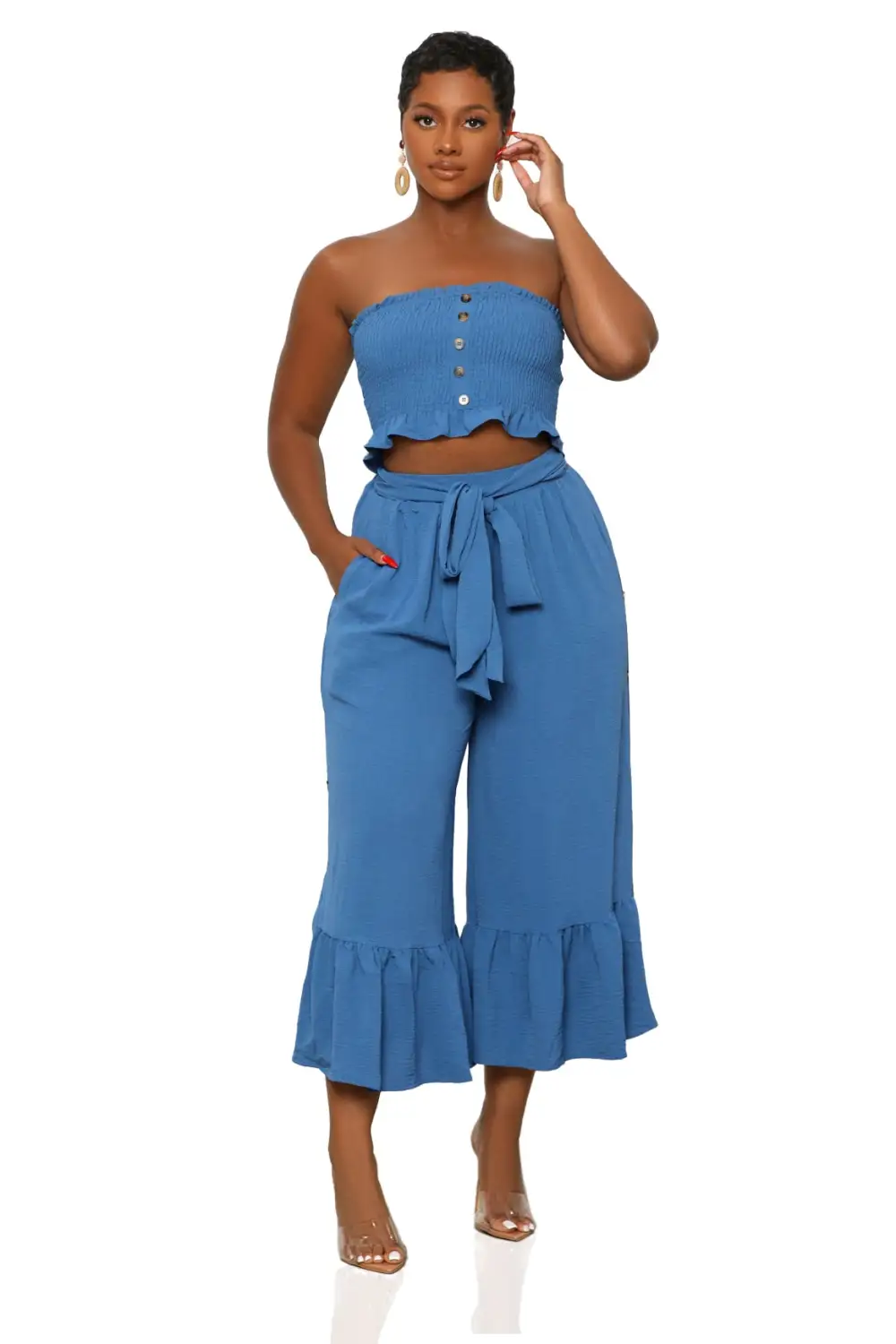 Island Oasis Capri Set (Blue)