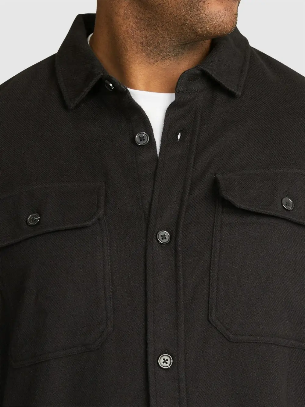 OATMEAL BRAYDON BRUSHED OVERSHIRT